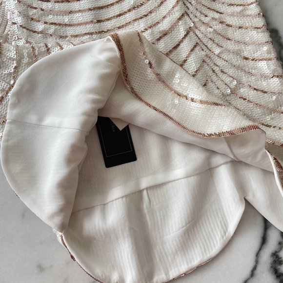 BCBG MaxAzria Pearl and Rose Gold Sequin Tank - Picture 13 of 13